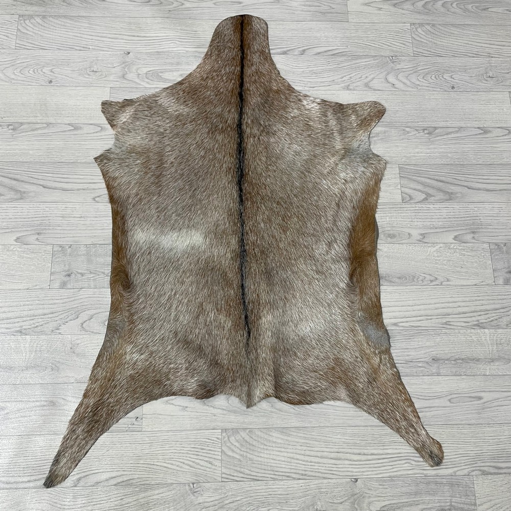 Lederstore Geitenhuid bruin zwart wit 100x70cm