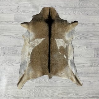 Geitenhuid bruin zwart wit 85x65cm