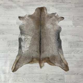 Geitenhuid bruin zwart wit 110x85cm