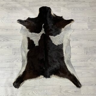 Geitenhuid bruin zwart wit 110x80cm