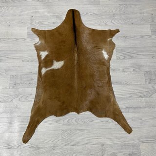 Geitenhuid bruin zwart wit 90x65cm