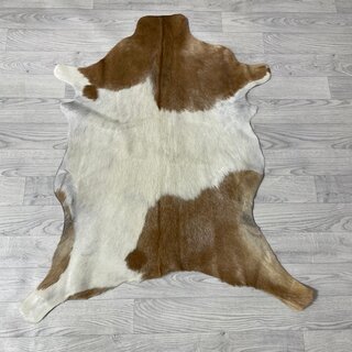 Geitenhuid bruin wit 105x90cm