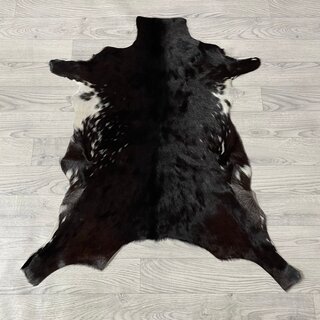 Geitenhuid bruin wit 95x85cm