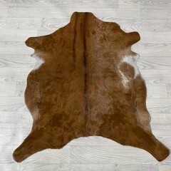 Geitenhuid bruin wit 95x90cm