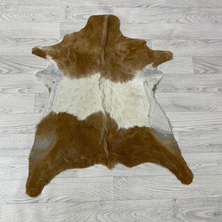 Geitenhuid bruin wit 80x75cm