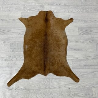 Geitenhuid bruin wit 80x60cm