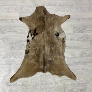 Geitenhuid bruin wit 90x70cm