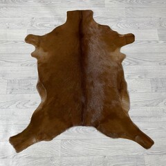 Geitenhuid bruin wit 95x90cm