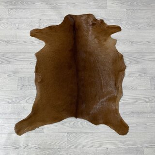 Geitenhuid bruin wit 90x80cm