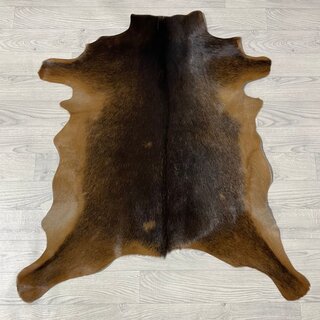 Geitenhuid bruin wit 95x95cm