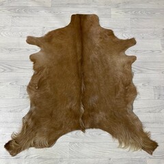 Geitenhuid bruin wit 105x100cm