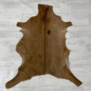 Geitenhuid bruin wit 105x85cm