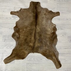 Geitenhuid bruin wit 100x80cm