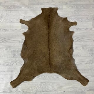 Geitenhuid bruin wit 100x90cm