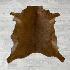 Geitenhuid bruin wit 85x80cm