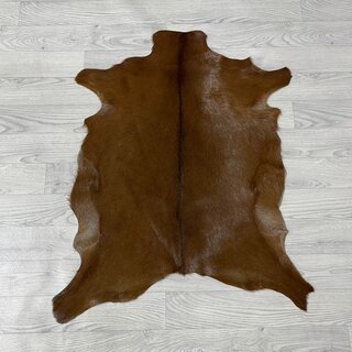Geitenhuid bruin wit 90x75cm