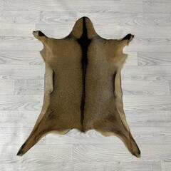 Geitenhuid bruin zwart 80x60cm