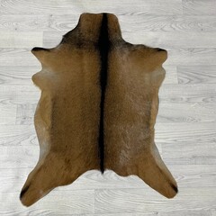 Geitenhuid bruin zwart 90x70cm