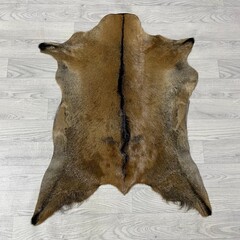 Geitenhuid bruin zwart 90x70cm