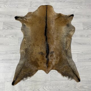 Geitenhuid bruin zwart 90x70cm