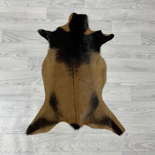 Geitenhuid bruin zwart 80x60cm
