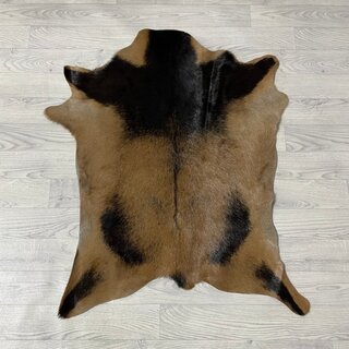 Geitenhuid bruin zwart 95x75cm