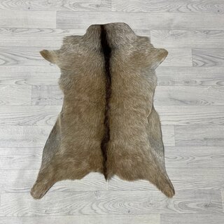 Geitenhuid bruin zwart 80x65cm