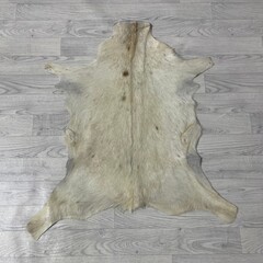 Geitenhuid creme bruin 90x85cm