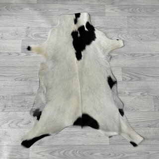 Geitenhuid zwart creme 85x75cm