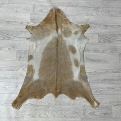 Geitenhuid beige bruin wit 90x75cm