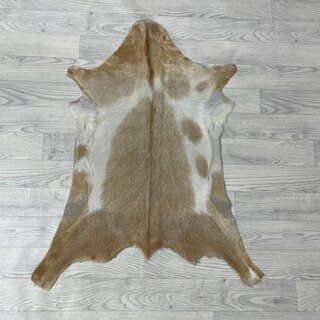 Geitenhuid beige bruin wit 90x75cm