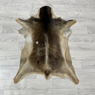 Geitenhuid bruin wit 85x65cm