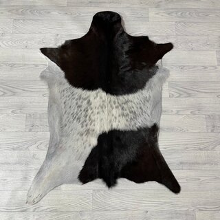 Geitenhuid bruin zwart wit 100x75cm