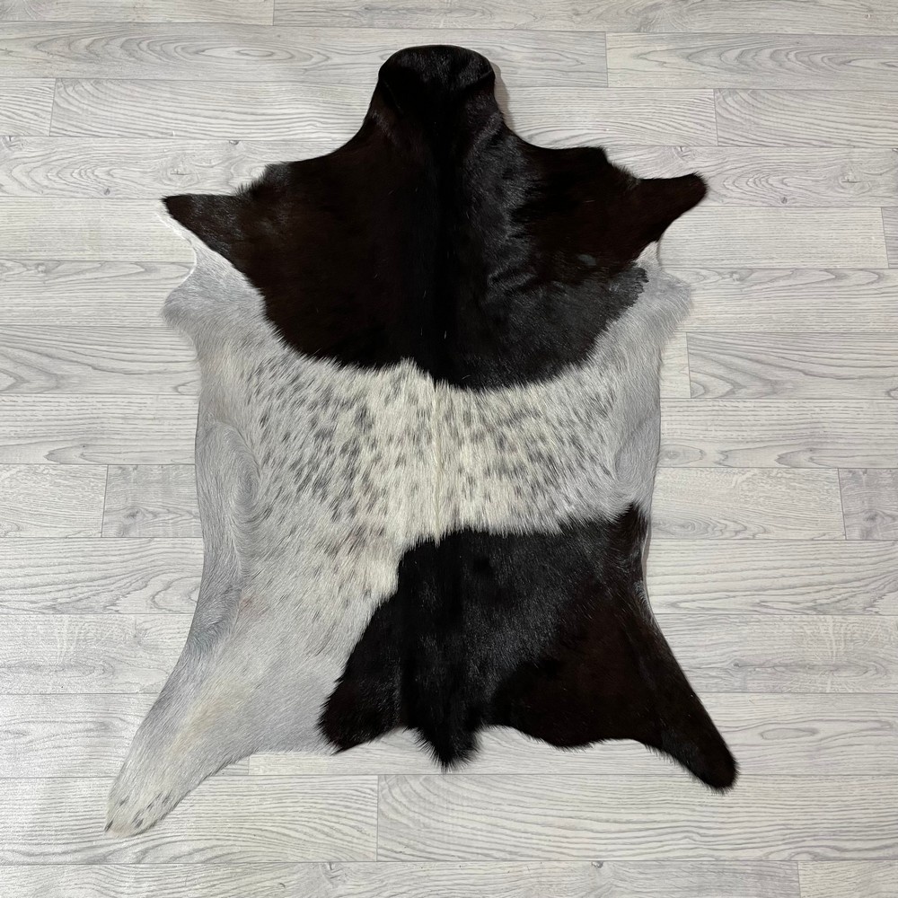 Lederstore Geitenhuid bruin zwart wit 100x75cm