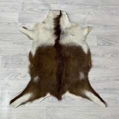Geitenhuid bruin wit 80x75cm