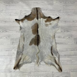Geitenhuid bruin wit zwart creme 95x70cm