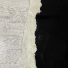 Koeienhuid zwart wit 235x215cm XXL
