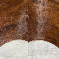 Koeienhuid bruin zwart wit 235x240cm XXL