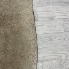 Koeienhuid taupe 245x210cm XXL