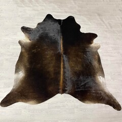 Koeienhuid bruin zwart wit 245x235cm XXL