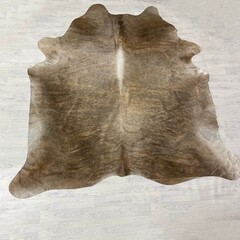 Koeienhuid bruin wit brindle 235x225cm XXL