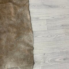 Koeienhuid bruin wit brindle 235x225cm XXL