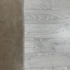 Koeienhuid taupe wit 250x220cm XXL