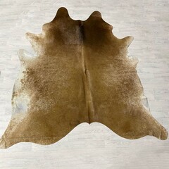 Koeienhuid bruin wit 260x240cm XXL