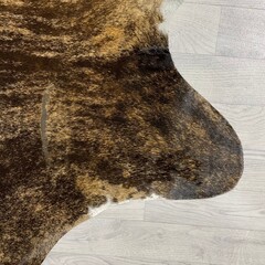 Koeienhuid bruin zwart wit brindle 265x235cm XXL