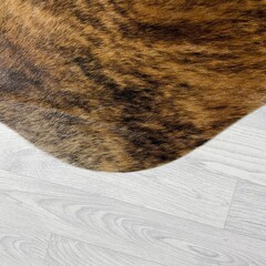 Koeienhuid bruin zwart wit brindle 245x230cm XXL
