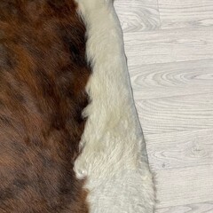 Koeienhuid bruin zwart wit brindle 245x240cm XXL