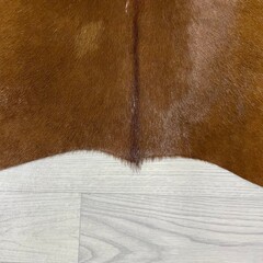 Koeienhuid bruin wit 170x130cm S