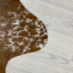 Koeienhuid bruin wit 170x130cm S