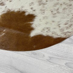 Koeienhuid bruin wit 205x150cm S